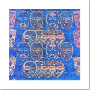 African Masks V4 Posters and Art